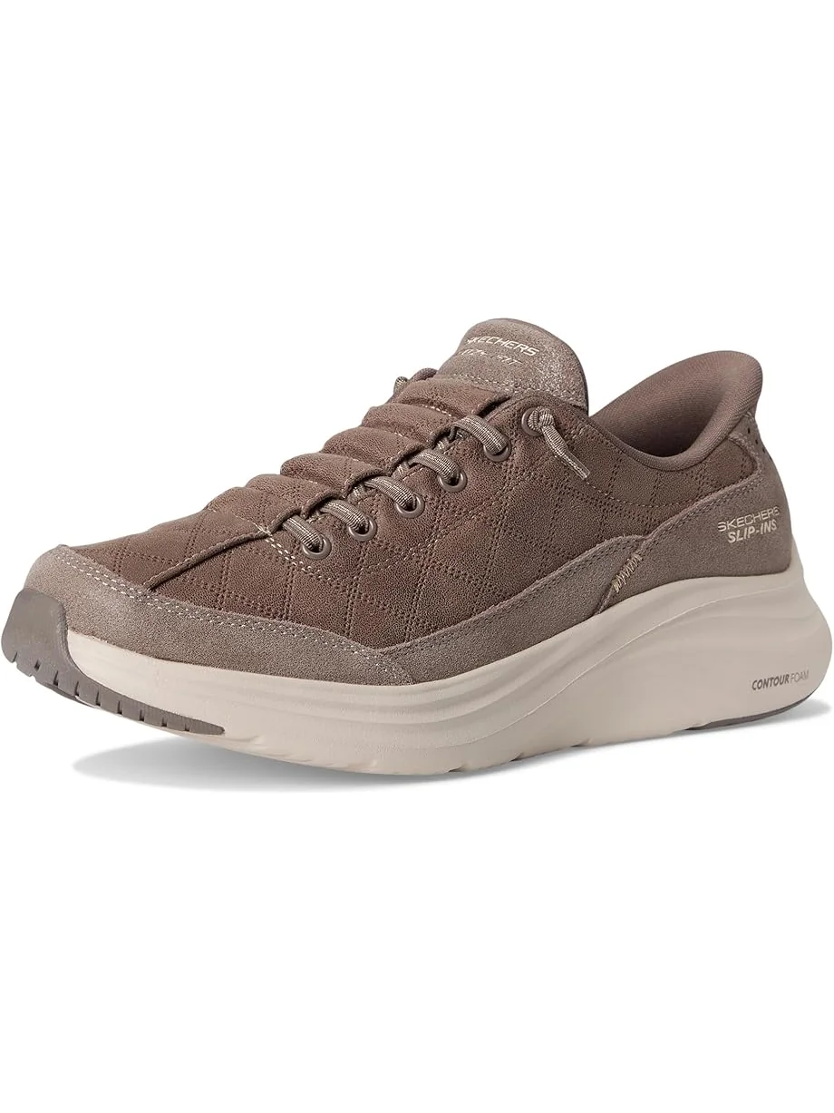 Женские кроссовки SKECHERS Contour Foam Cozy Fit Hands Free Slip-Ins — изображение 7 из 7, тауп