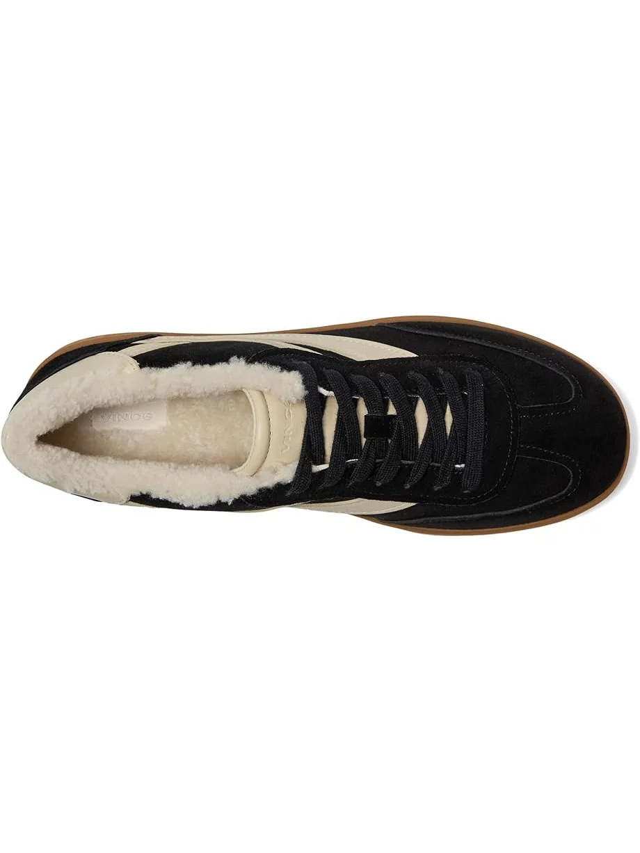 Женские кроссовки Vince Oasis Shearling Lace-Up — изображение 2 из 7, черный