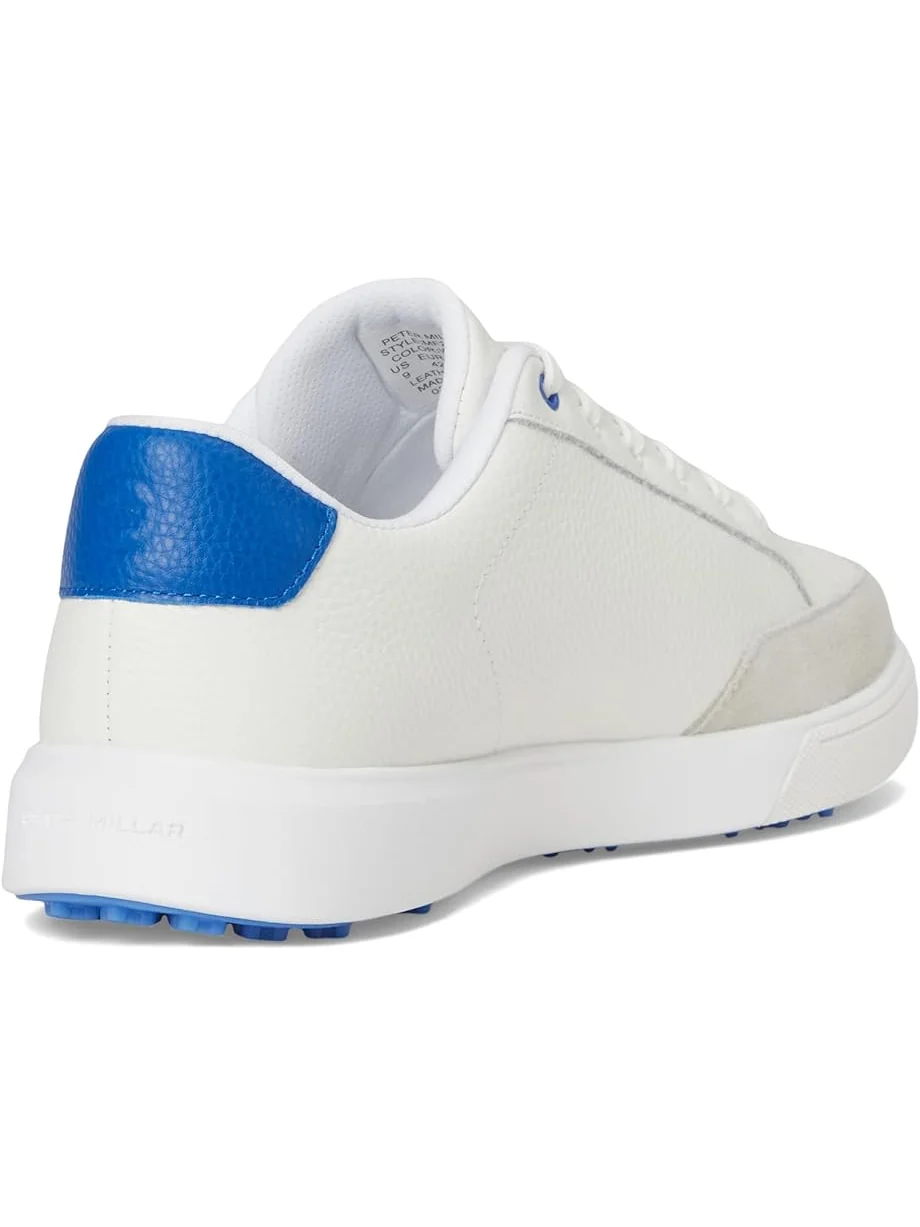 Мужские кроссовки Peter Millar Drift Leather Hybrid Course — изображение 5 из 7, белый/синий