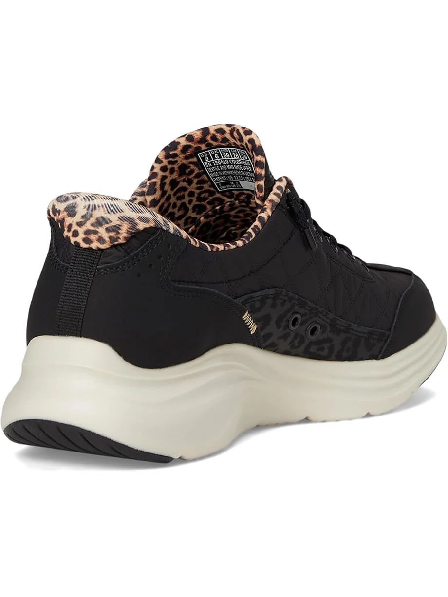 Женские кроссовки SKECHERS Contour Foam Cozy Fit Hands Free Slip-Ins Leopard Dream — изображение 5 из 7, черный