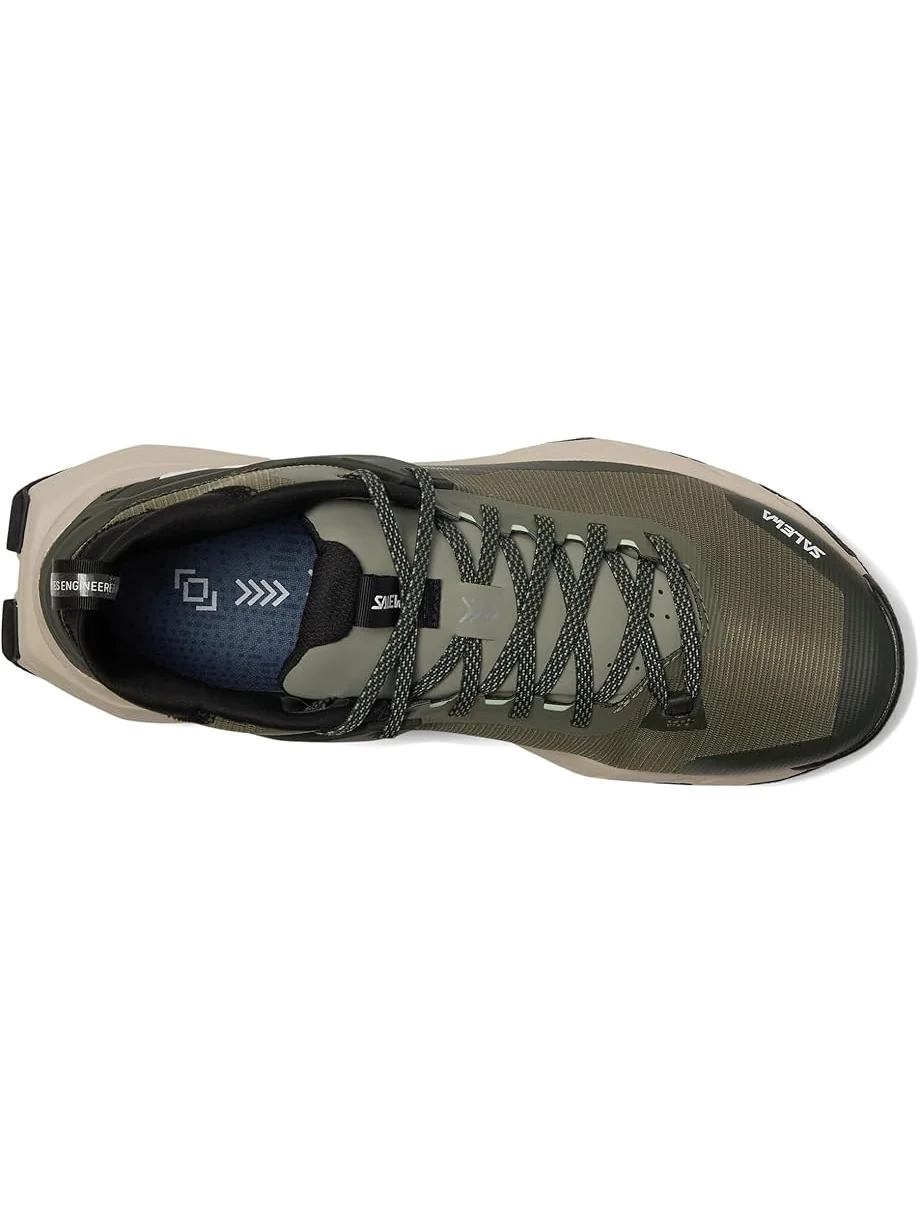 Женские треккинговые ботинки SALEWA Pedroc 2 Mid PTX — изображение 2 из 7, зеленый/темный оливковый