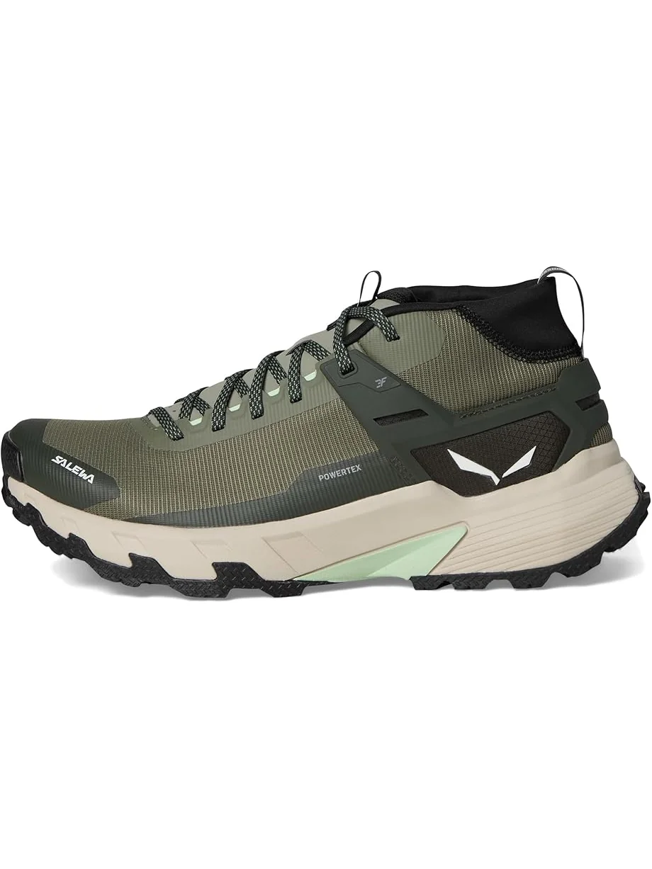 Женские треккинговые ботинки SALEWA Pedroc 2 Mid PTX — изображение 4 из 7, зеленый/темный оливковый