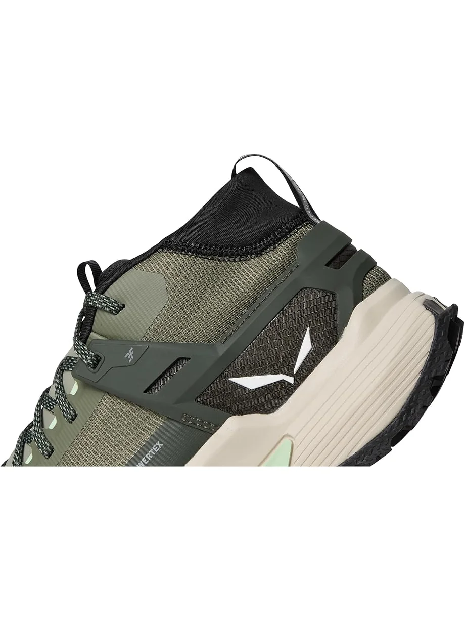 Женские треккинговые ботинки SALEWA Pedroc 2 Mid PTX — изображение 6 из 7, зеленый/темный оливковый