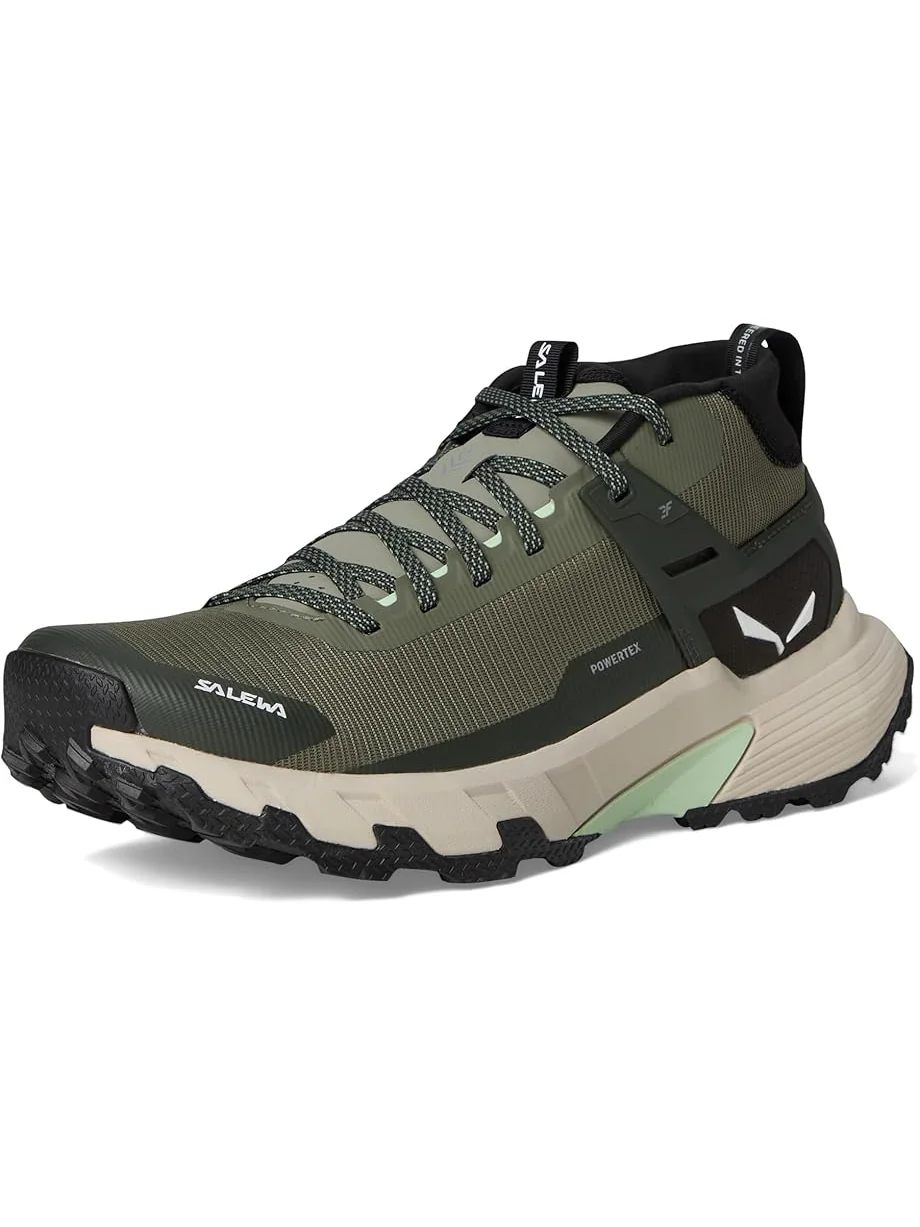 Женские треккинговые ботинки SALEWA Pedroc 2 Mid PTX — изображение 7 из 7, зеленый/темный оливковый
