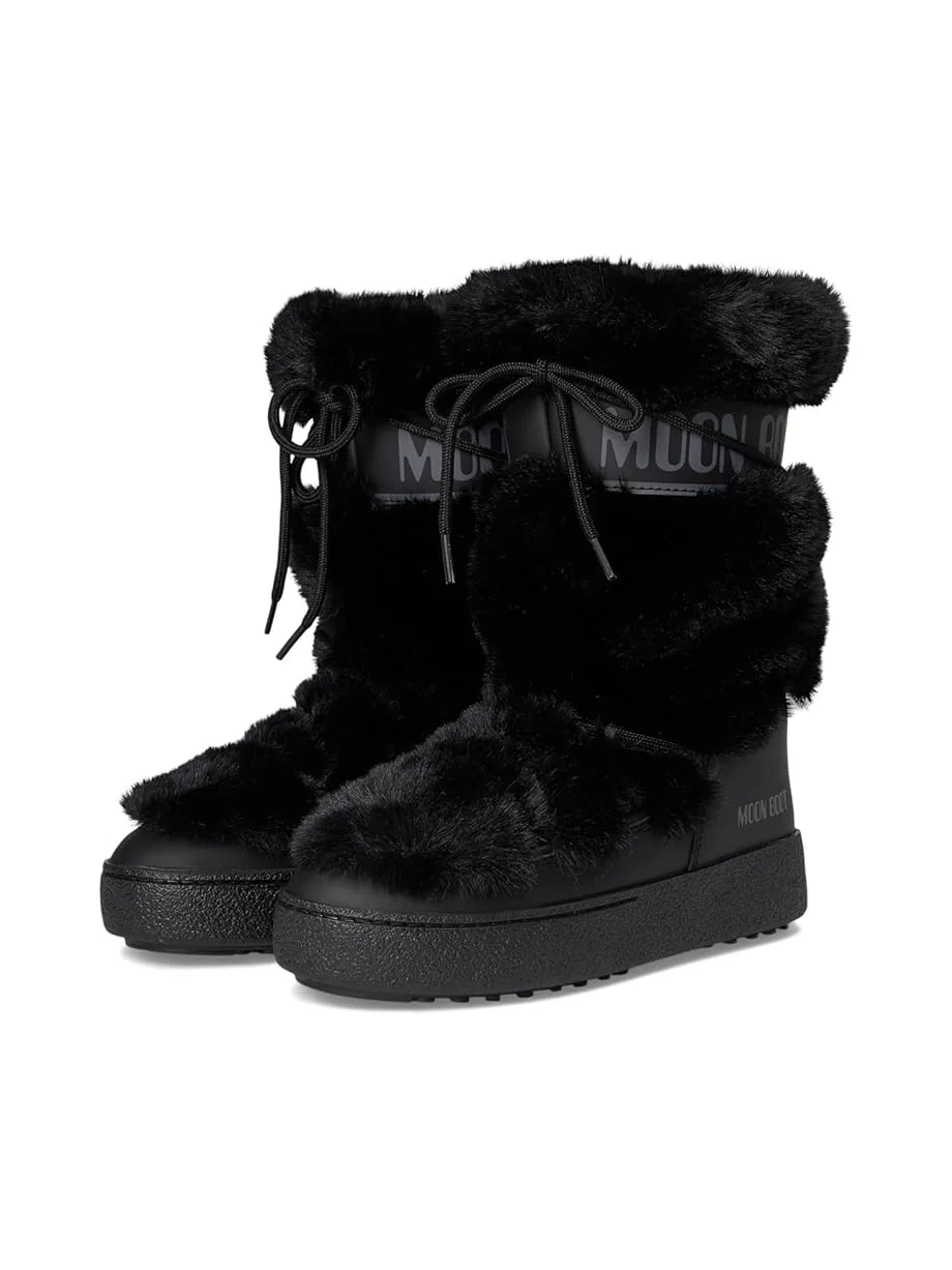 Женские ботинки MOON BOOT Ltrack Faux Fur High Wp — изображение 1 из 7, черный