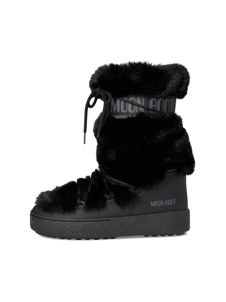 Женские ботинки MOON BOOT Ltrack Faux Fur High Wp — изображение 4 из 7, черный