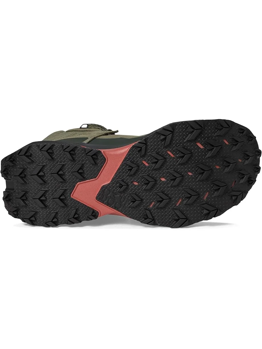 Женские треккинговые ботинки SALEWA Pedroc 2 Leather Mid PTX — изображение 3 из 7, зеленый/темный оливковый