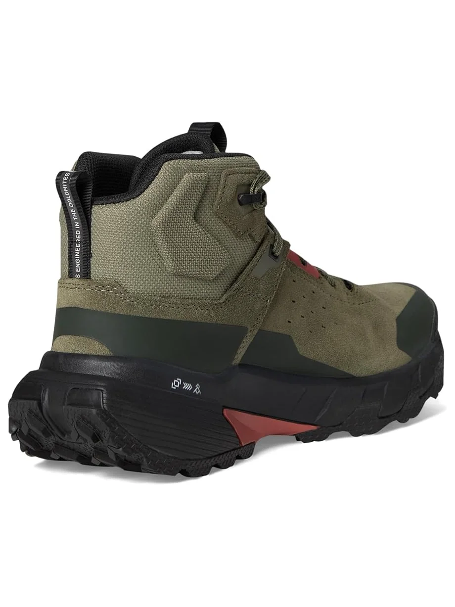 Женские треккинговые ботинки SALEWA Pedroc 2 Leather Mid PTX — изображение 5 из 7, зеленый/темный оливковый