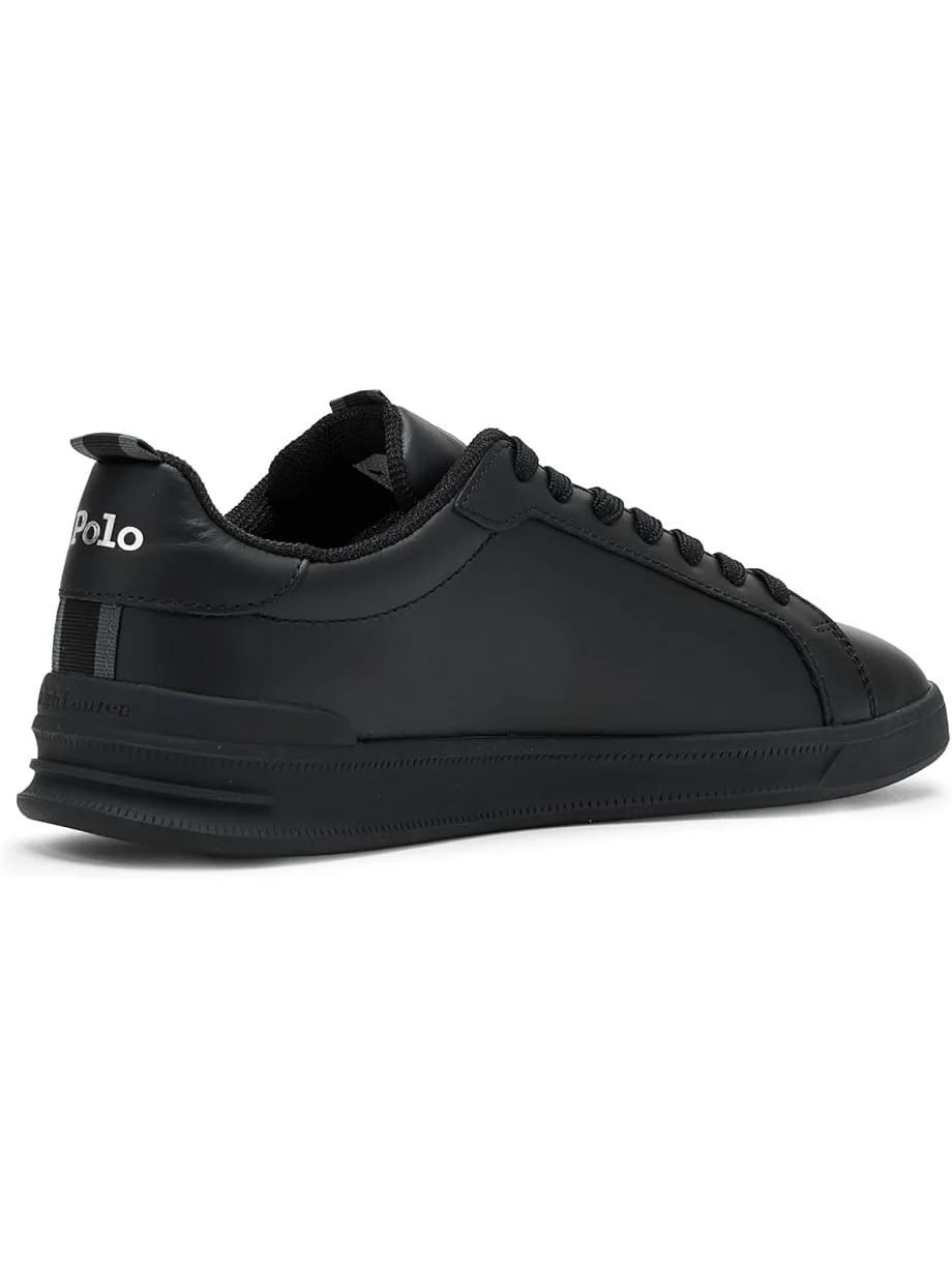 Мужские кеды Polo Ralph Lauren Heritage Court II Leather — изображение 3 из 7, черный/серебристый