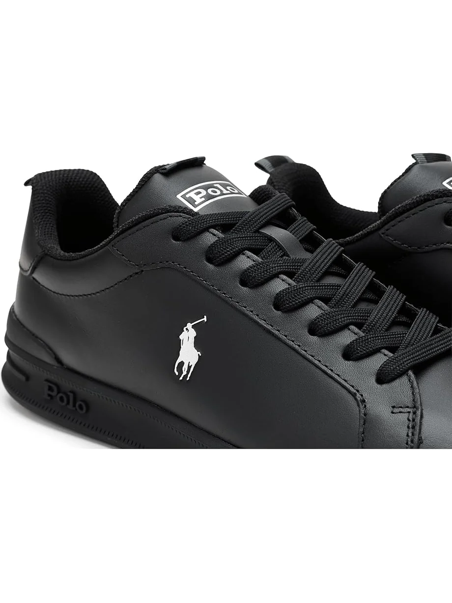 Мужские кеды Polo Ralph Lauren Heritage Court II Leather — изображение 6 из 7, черный/серебристый
