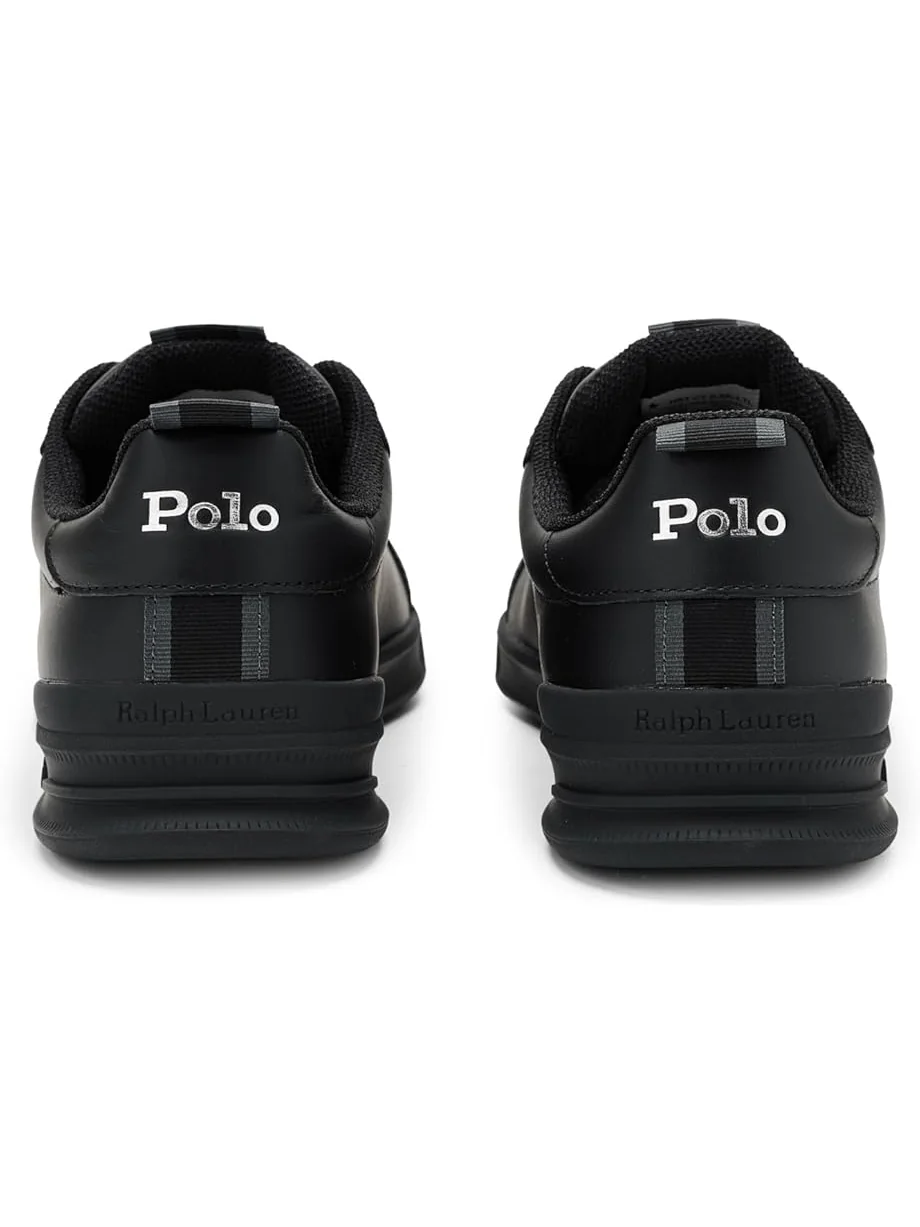 Мужские кеды Polo Ralph Lauren Heritage Court II Leather — изображение 7 из 7, черный/серебристый