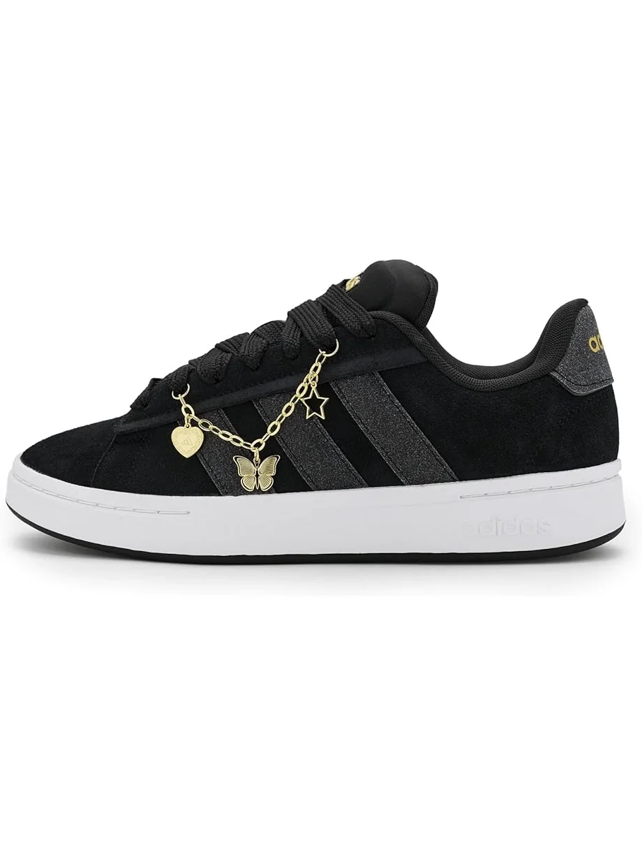 Женские кроссовки Adidas Grand Court Alpha 00s — изображение 3 из 6, черный/черный/белый