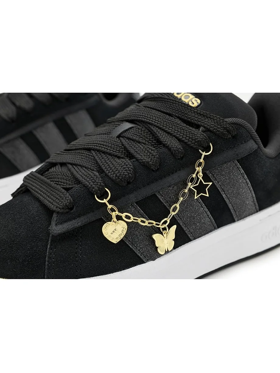 Женские кроссовки Adidas Grand Court Alpha 00s — изображение 5 из 6, черный/черный/белый
