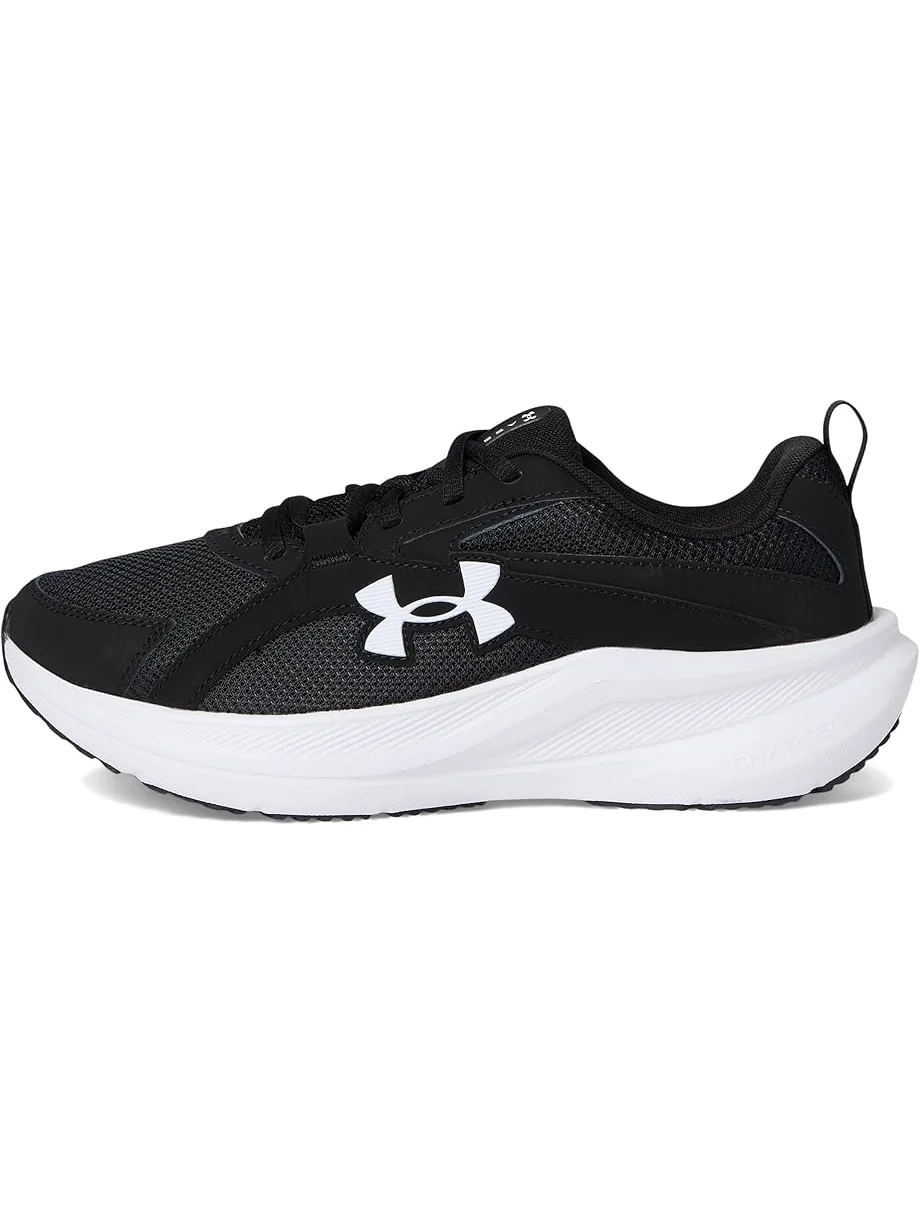 Женские кроссовки Under Armour Charged Assert 11 — изображение 4 из 7, черный/черный/белый