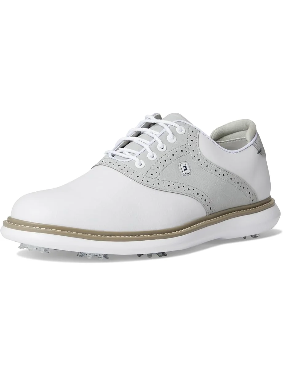 Мужские кроссовки для гольфа FootJoy Traditions предыдущего сезона — изображение 7 из 7, белый/серый/белый
