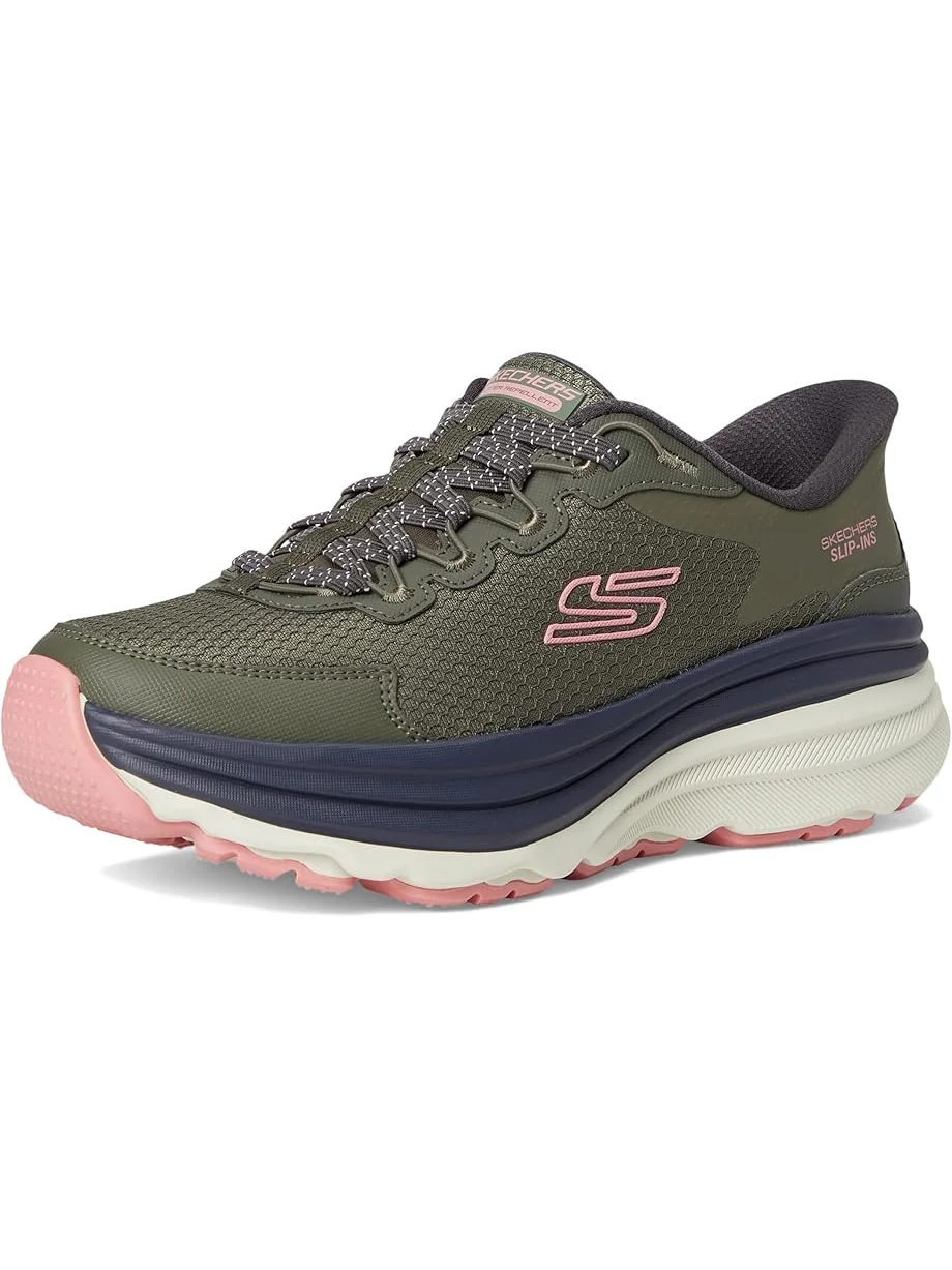 Женские кроссовки SKECHERS Max Cushioning Zirrus Hands Free Slip-Ins — изображение 7 из 7, оливковый розовый