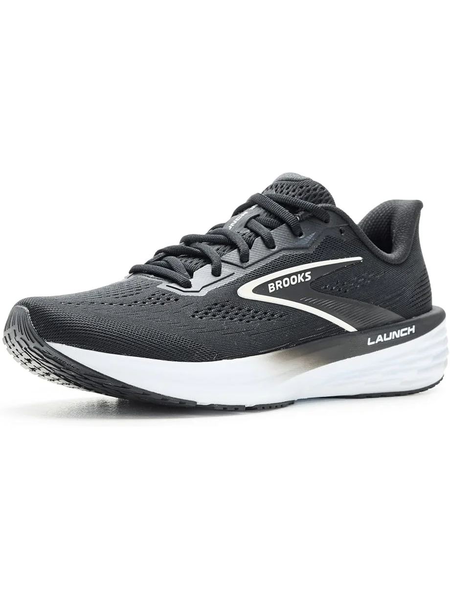 Мужские кроссовки Brooks Launch 12 — изображение 1 из 7, черный/серый/белый