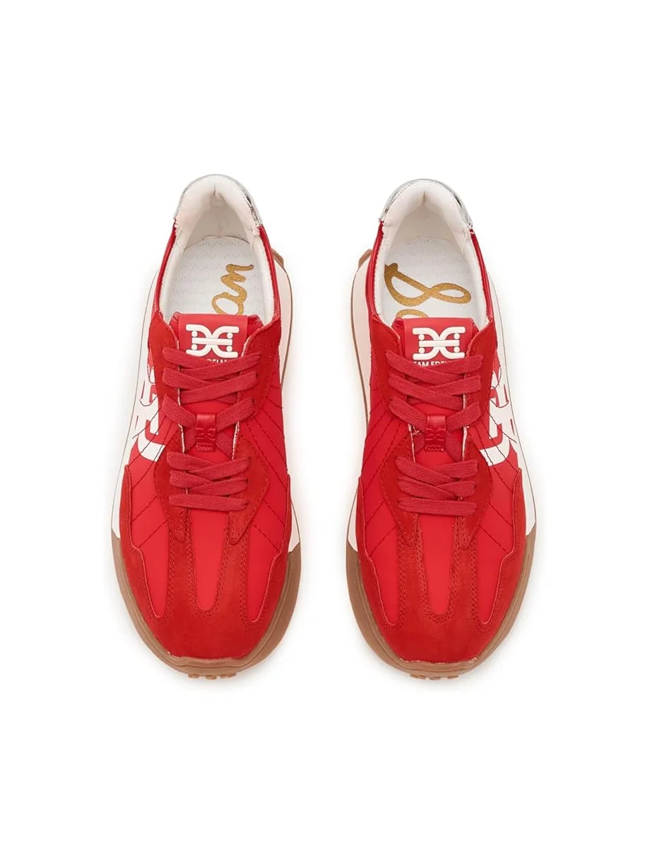 Женские кроссовки Sam Edelman Langleyretro — изображение 2 из 7, красный/белый