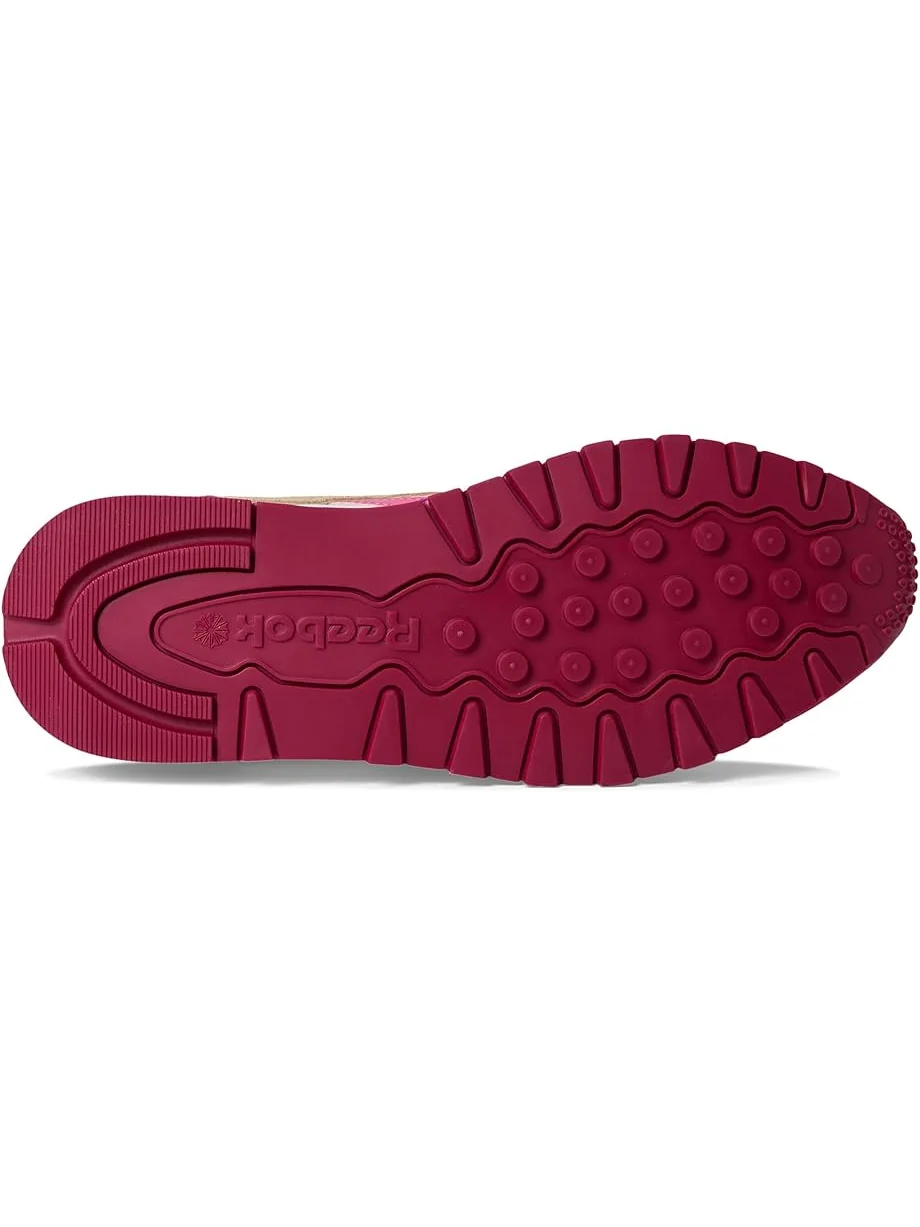 Женские кроссовки Reebok Lifestyle Classic Leather — изображение 3 из 7, белый/розовый