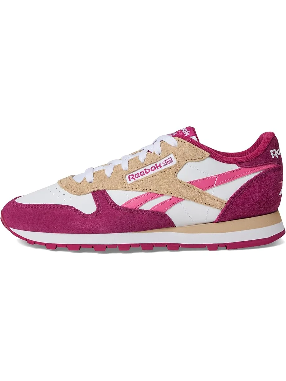 Женские кроссовки Reebok Lifestyle Classic Leather — изображение 4 из 7, белый/розовый