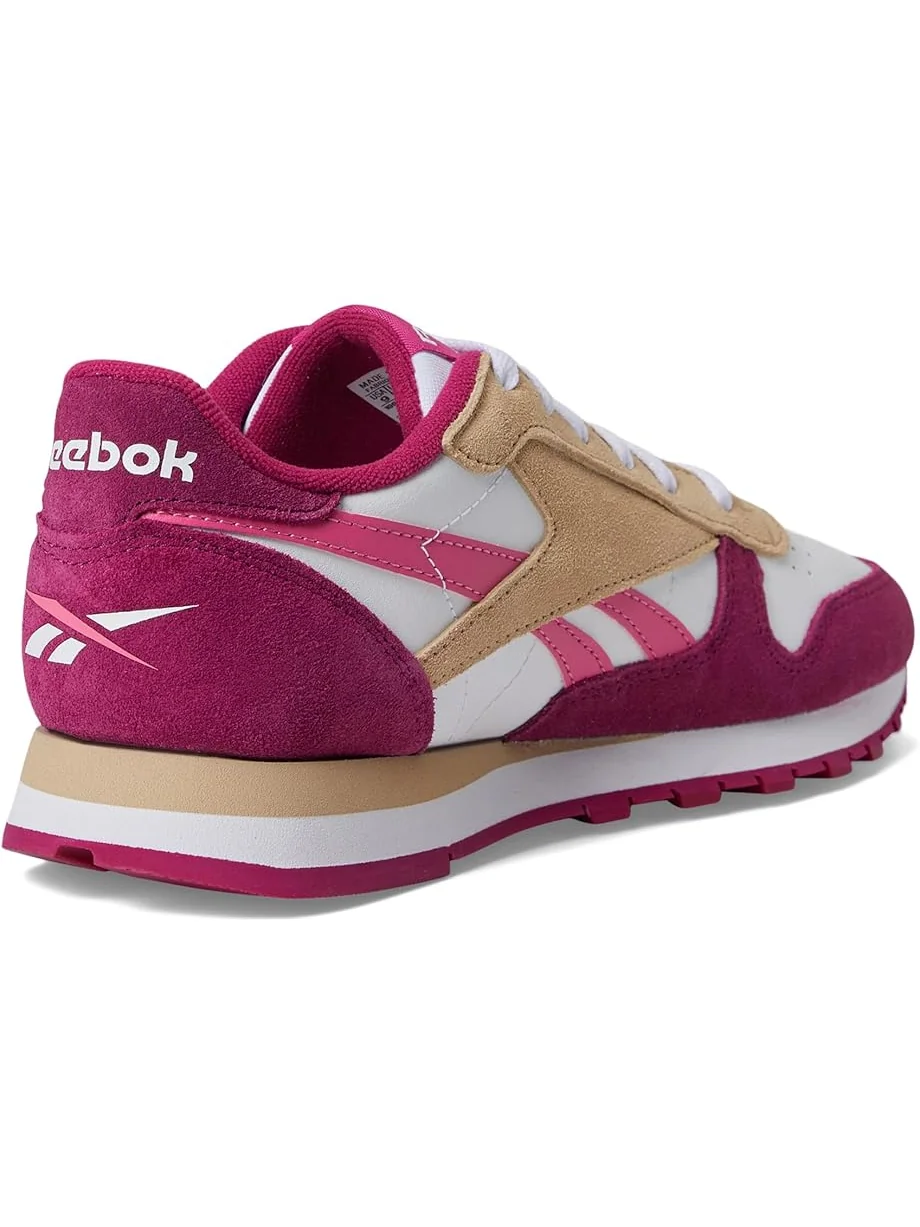 Женские кроссовки Reebok Lifestyle Classic Leather — изображение 5 из 7, белый/розовый