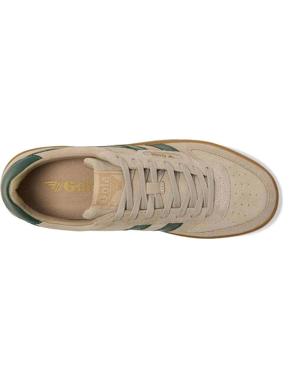 Женские кроссовки Gola Hawk Suede '86, Bone/Evergreen/Gum — изображение 2 из 7, вечнозеленый