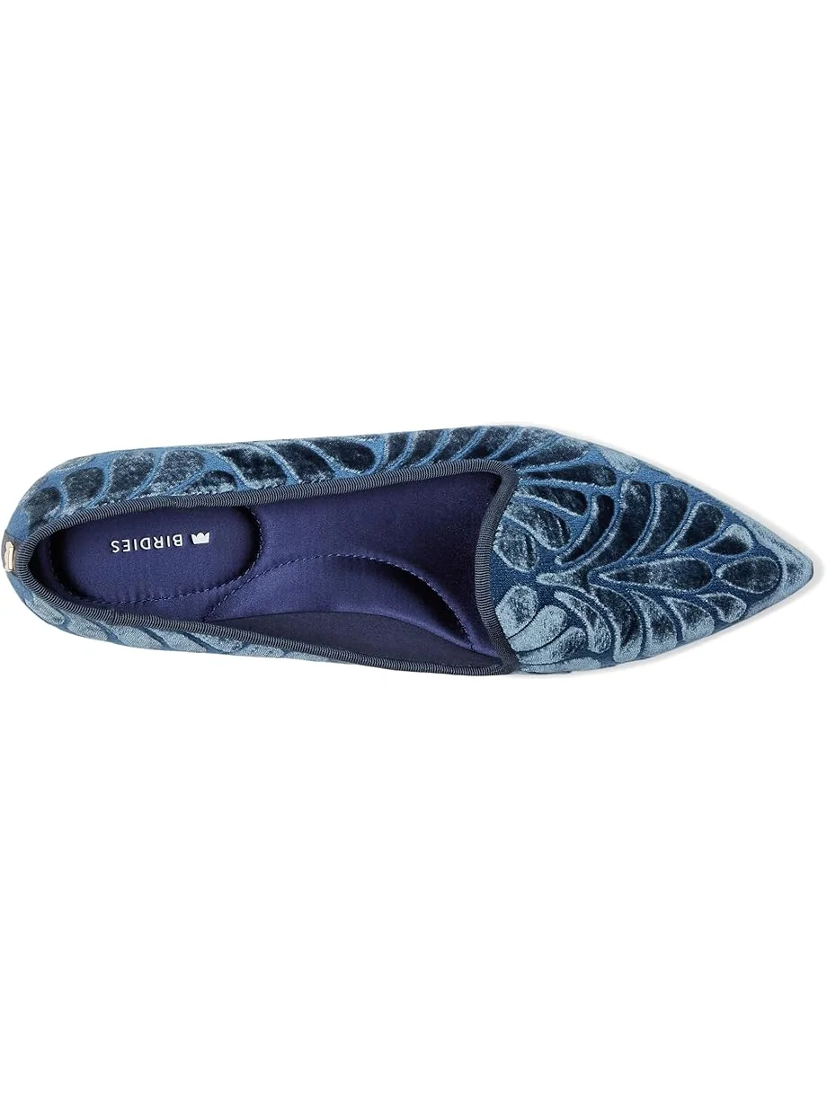 Женские лоферы Birdies Starfinch 15 Embroidery Velvet — изображение 2 из 7, голубой