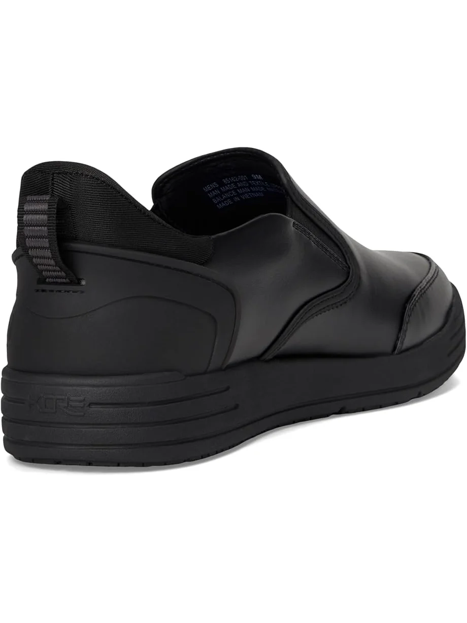 Мужские кроссовки Nunn Bush Kore City Work EZ Slip-Resistant Slip-On Athletic Inspired Hands Free Loafers, черный