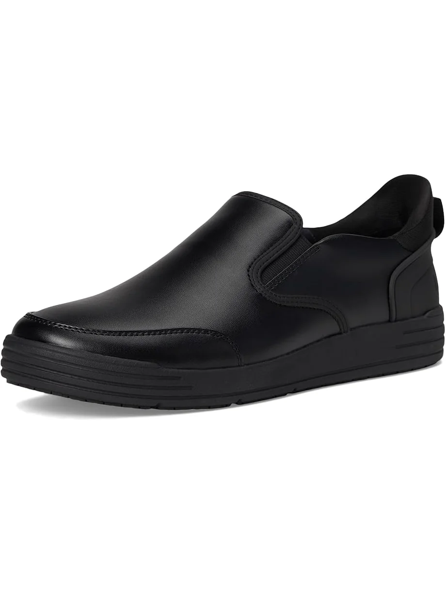 Мужские кроссовки Nunn Bush Kore City Work EZ Slip-Resistant Slip-On Athletic Inspired Hands Free Loafers, черный