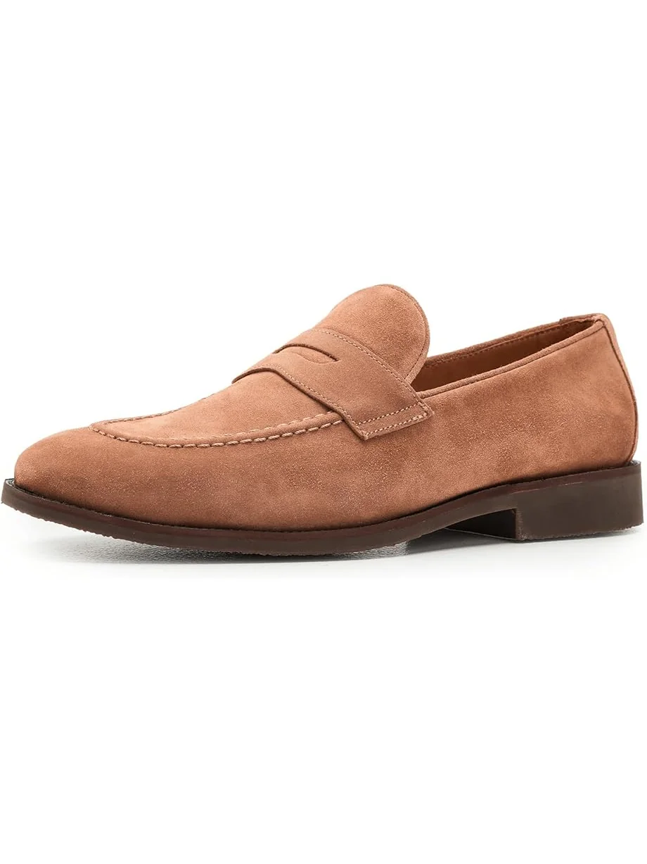 Мужские лоферы Peter Millar Madison Suede Penny — коричневый