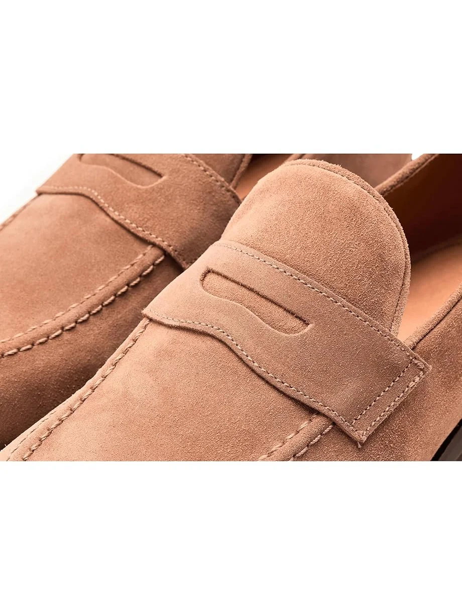 Мужские лоферы Peter Millar Madison Suede Penny — изображение 6 из 7, коричневый