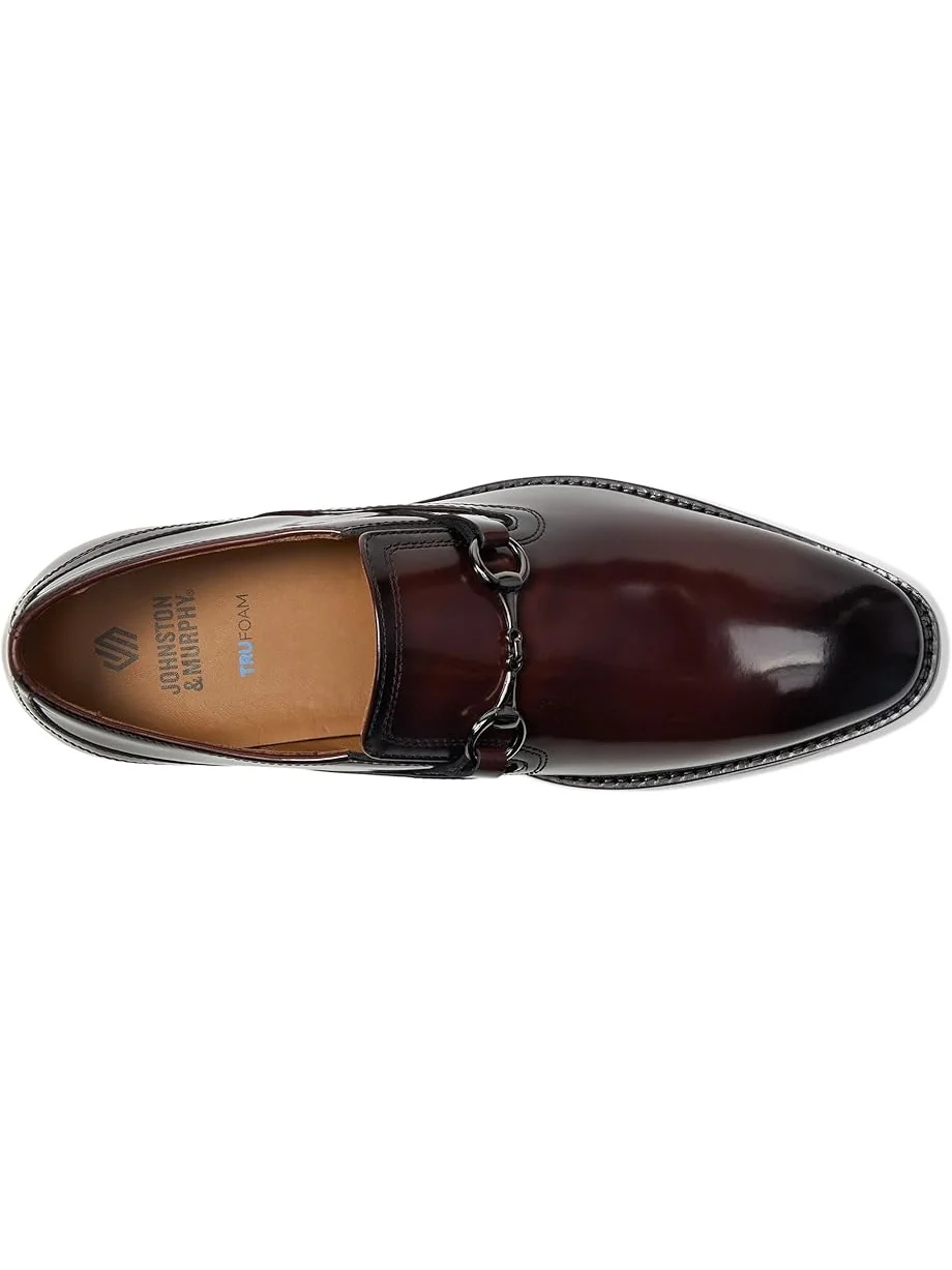Мужские лоферы Johnston & Murphy Richland Plain Toe Bit — изображение 2 из 7, бордовый