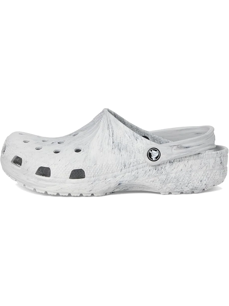 Унисекс клоги Crocs Classic Marbled Tie-Dye — изображение 4 из 7, серый