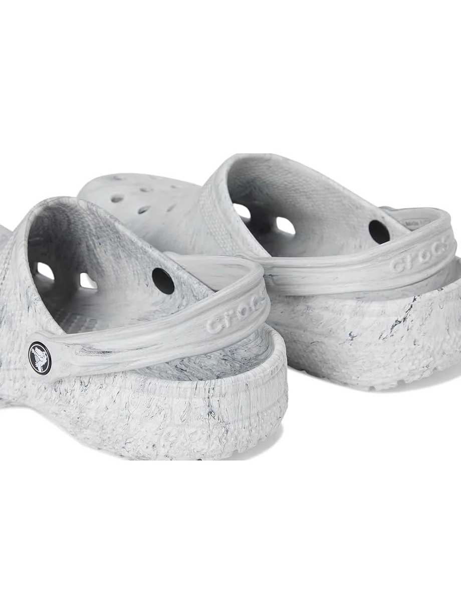 Унисекс клоги Crocs Classic Marbled Tie-Dye — изображение 6 из 7, серый