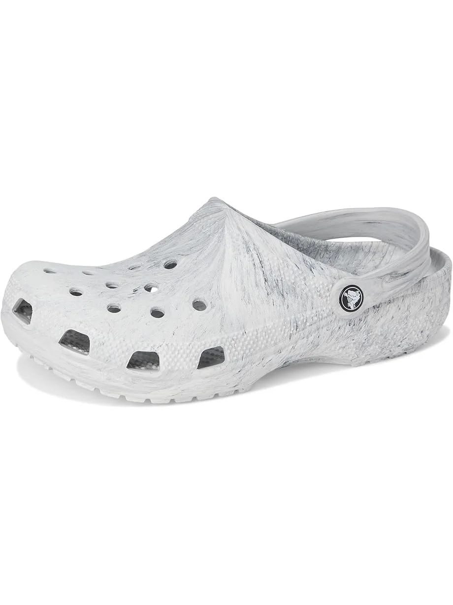 Унисекс клоги Crocs Classic Marbled Tie-Dye — изображение 7 из 7, серый