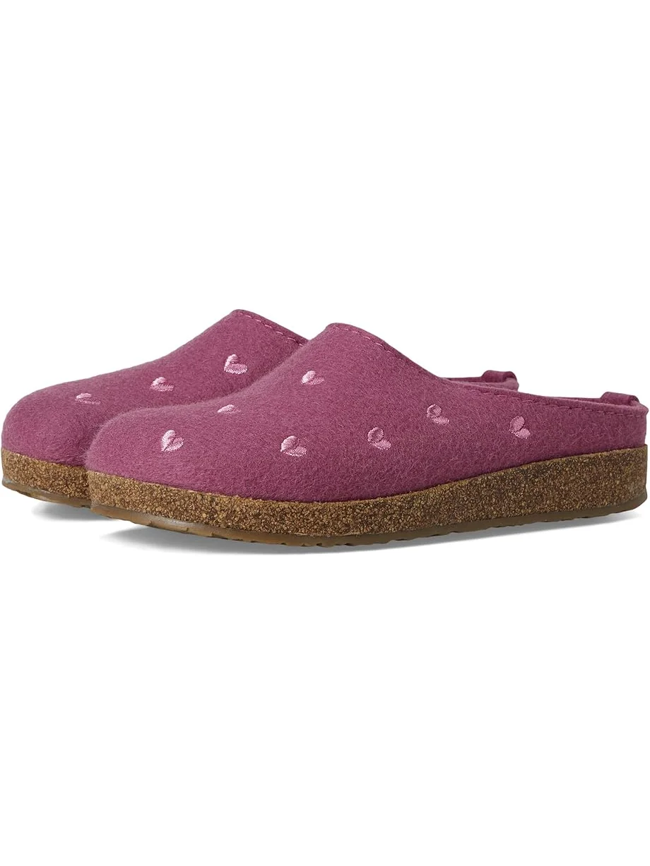Женские тапочки Haflinger Cuorcini — розовый