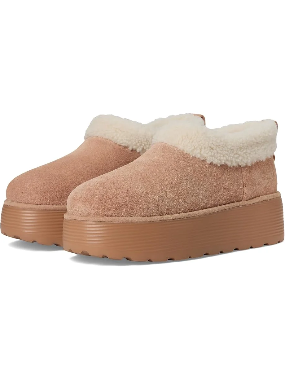 Женские клоги Stuart Weitzman Socharming Shearling Flatform — изображение 1 из 7, кремовый