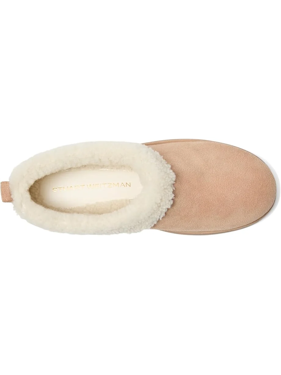 Женские клоги Stuart Weitzman Socharming Shearling Flatform — изображение 2 из 7, кремовый