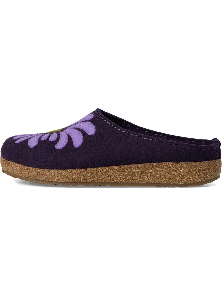 Женские сабо Haflinger Blooming, Eggplant — изображение 4 из 7, баклажановый