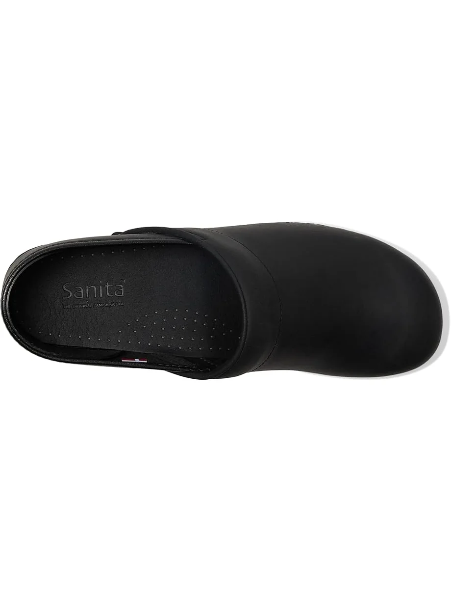Мужские клоги Sanita Professional Oiled Nubuck — изображение 2 из 7, черный