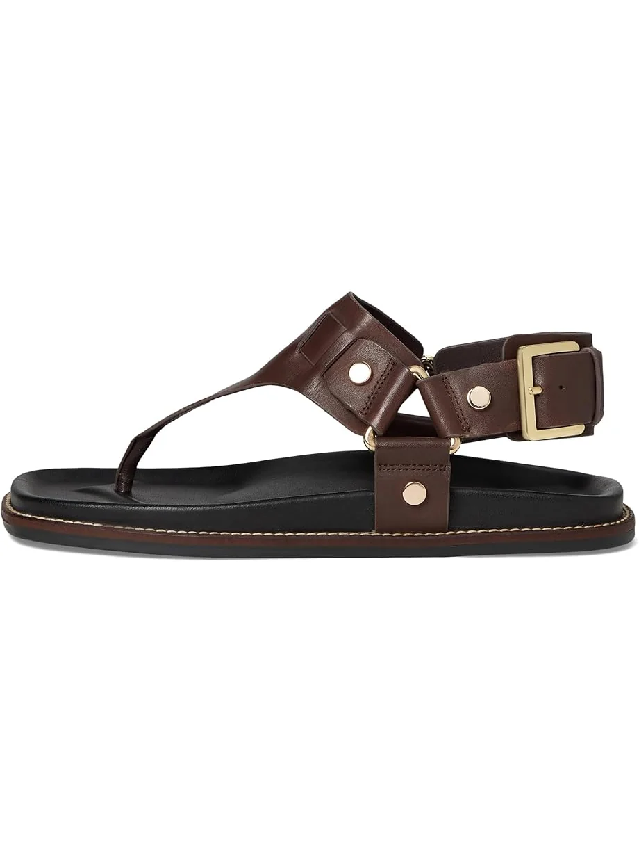 Женские сандалии Free People Suri Square Toe — изображение 4 из 7, шоколадный