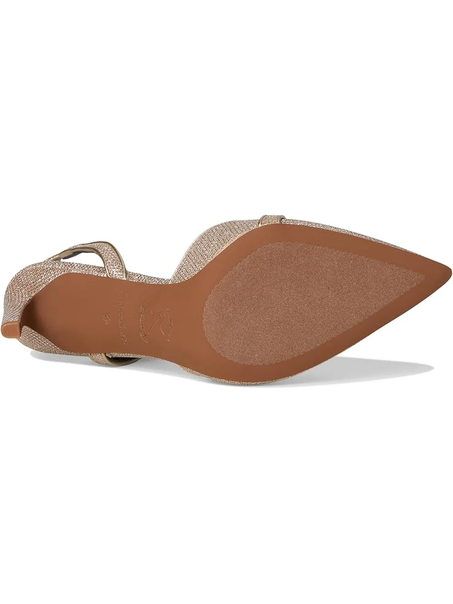 Женские босоножки на каблуке Franco Sarto Peyton Strappy — изображение 3 из 7, платиновый металлик