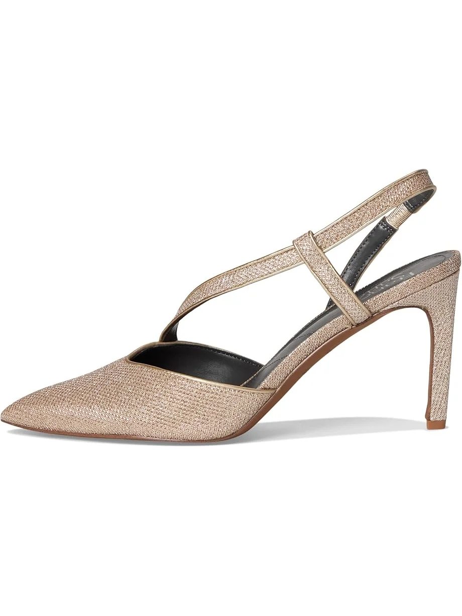 Женские босоножки на каблуке Franco Sarto Peyton Strappy — изображение 4 из 7, платиновый металлик