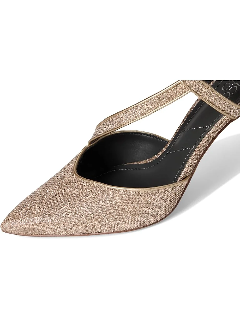Женские босоножки на каблуке Franco Sarto Peyton Strappy — изображение 6 из 7, платиновый металлик