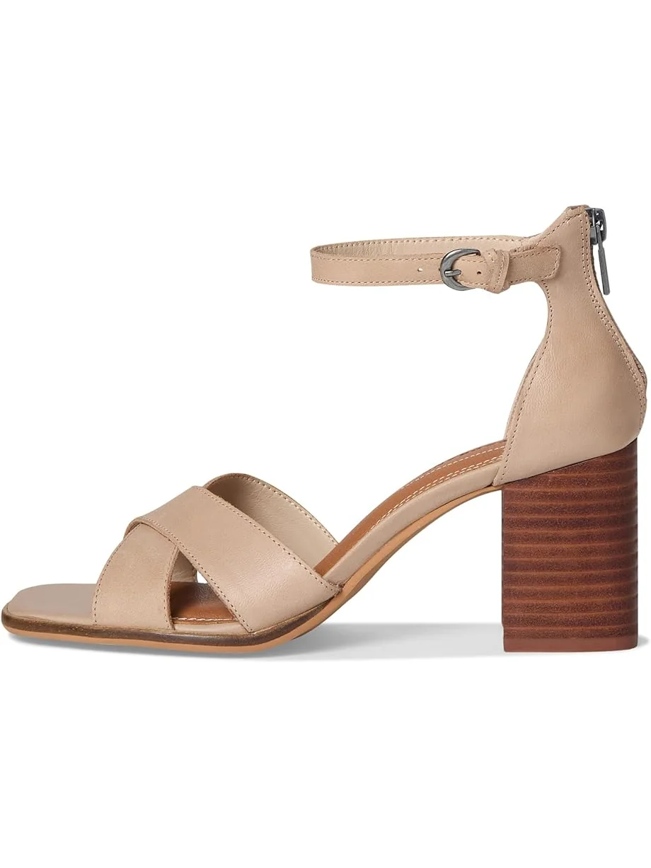 Женские босоножки на высоком каблуке Lucky Brand Herrika Cross Band — изображение 4 из 7, серый