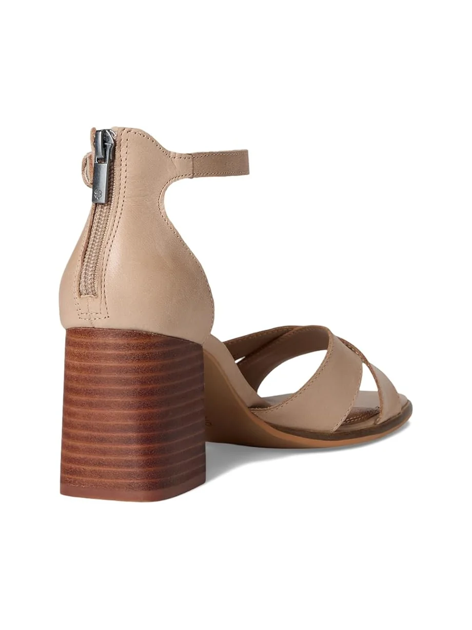 Женские босоножки на высоком каблуке Lucky Brand Herrika Cross Band — изображение 5 из 7, серый