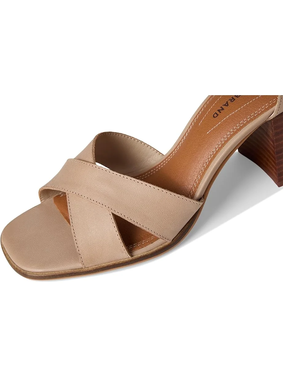 Женские босоножки на высоком каблуке Lucky Brand Herrika Cross Band — изображение 6 из 7, серый