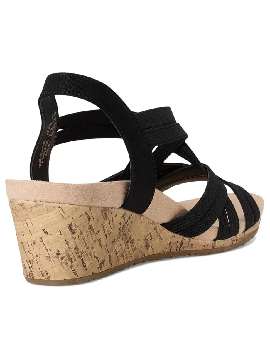 Женские босоножки на танкетке LifeStride Mallory Strappy Wedge — изображение 5 из 7, черный