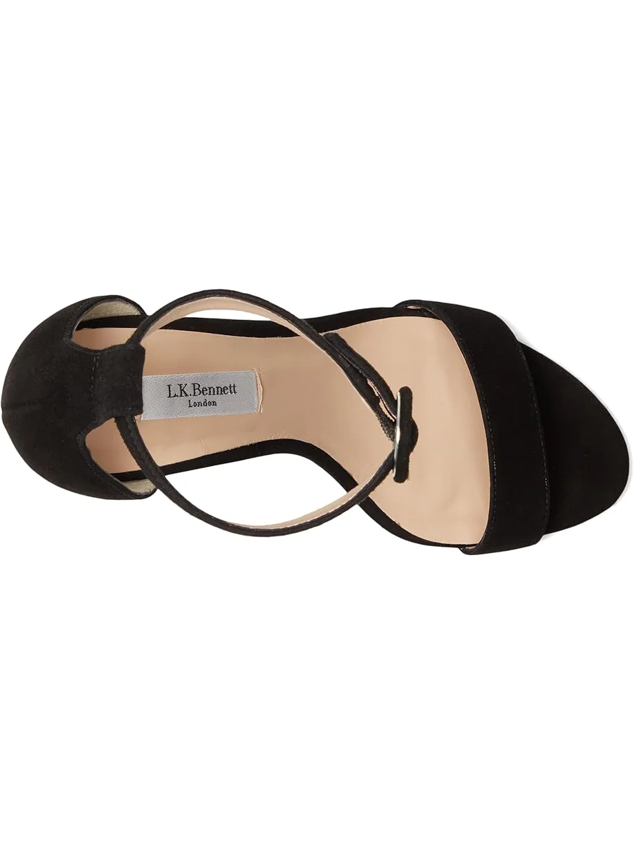 Женские босоножки на каблуке LK Bennett Ivy Single Strap — изображение 2 из 7, черный