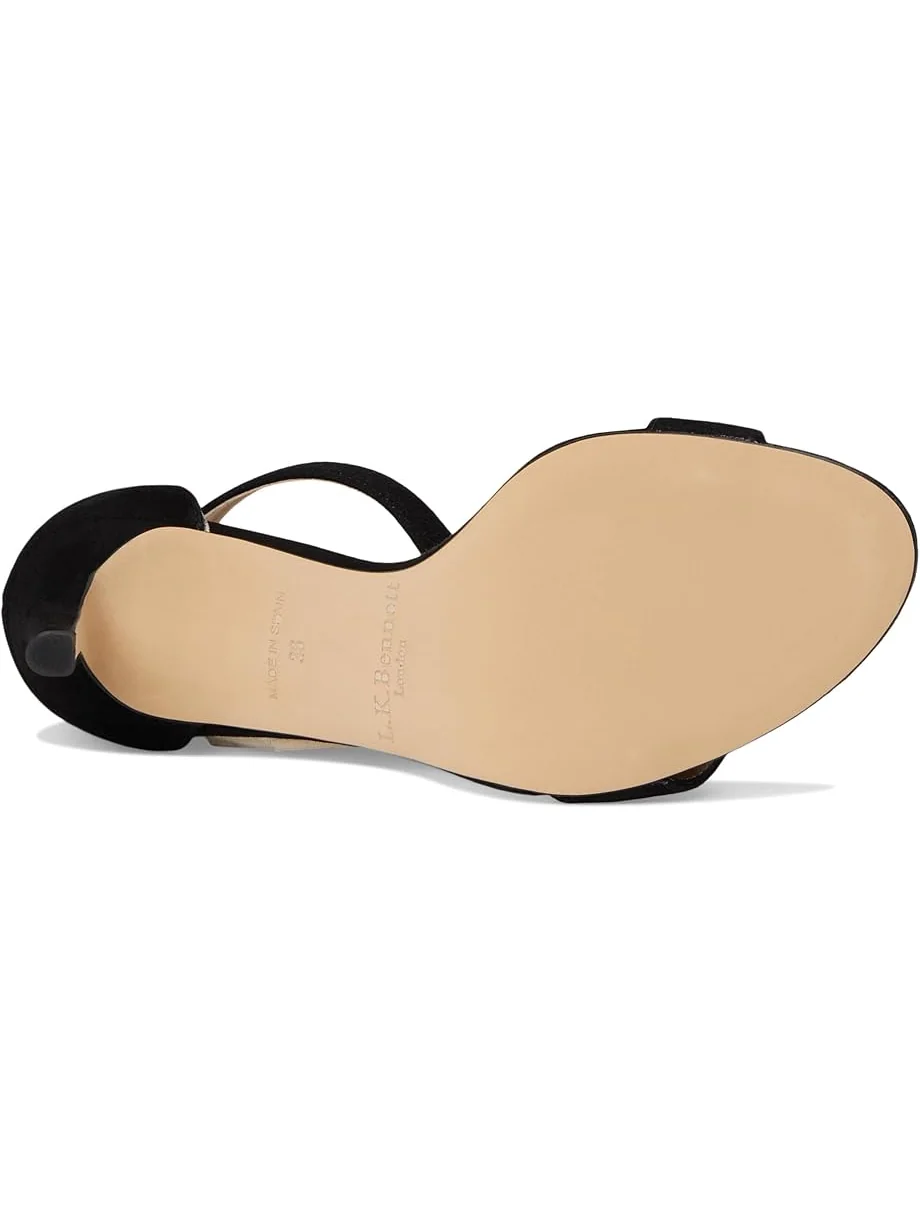 Женские босоножки на каблуке LK Bennett Ivy Single Strap — изображение 3 из 7, черный